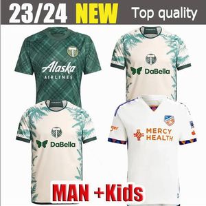 2023 2024 Heren Portland Timbers Soccer Jerseys Home Away Green White 24-25 FC Cincinnati Valentin Valeri Niezgoda Men Football Shirts S-2xl