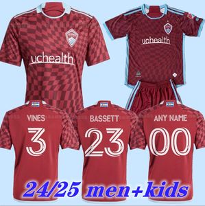 MLS Rapids 2024 2025 Colorado Soccer Jerseys Home Away Unite 24 25 Shirts de football à manches courtes Diego Price Acosta Cabral Lewis Navarro Mihailovic Fernandez