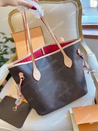 MM maat 32x28cm Schoudertassen 5A Kwaliteit Vrouwen 2 stuks set Composiet tas Echt leer Dame luxe ontwerpers tote crossbody Handtassen Tashouder Portemonnees