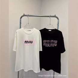 MM Printemps / Summer Brand Trendy Loose Letter Sweet T-shirt à manches courtes imprimées