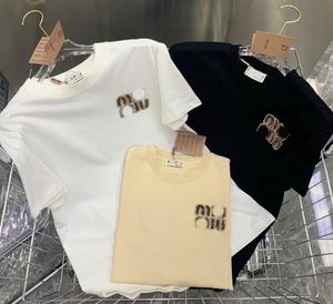 MM1668 Designer T -shirt Vrouw Vrouw met korte mouwen Riinestone Brand Women T -shirt Zomer Top T -shirt