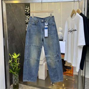 Jeans baggy été neuf lâches de jambe large de jambe large lavée jeans mode polyvalent style paresseux long pantalon tendance