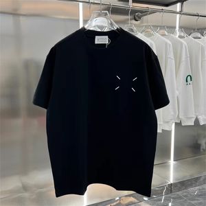 Mm6 Margiela nouveau printemps et été coton de haute qualité imprimé taille américaine hommes et femmes T-Shirt à manches courtes