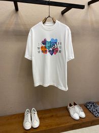 MM6 Camisetas para hombres Diseñador Camas de manga corta Camas de bordado de moda casual para hombres y mujeres Camisetas de algodón de alta calidad Sport Sports Maison Camisetas