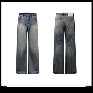 Jean baggy lavé fondu micro corne droit de la jambe large étage de la jambe traînante jeans caritfit pantalon unisexe