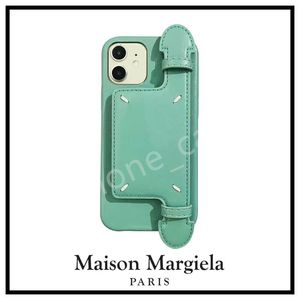MM6Margiela Casetify Luxury Apple Designer Phone Téléphone Designer Case iPhone 15 Pro Max 14 13 12 11 lettres Imprimer Sling Back Cover Handbag Carte Holder Pocket Card Pocket