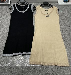 MM7288 Luxe gebreide jurken voor vrouwen mouwloze ontwerper Sundress Summer Dress Dameskleding