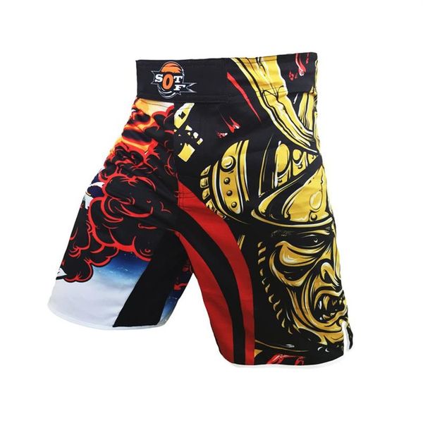 Pantalones cortos de Mma para hombre, pantalones cortos de boxeo y Kickboxing, ropa de lucha, bañadores de lucha para Mma Kick Boxing, ropa de boxeo de Muay Thai con tigre negro Q123248v