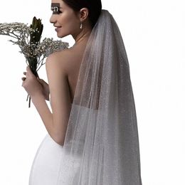 MMQ M94 Sparkling LG Wedding Veil 2 Tier Luxury Moshine Royal Cathedral Veils Bridal Elegant Woman Wedding Acturations F7KW #