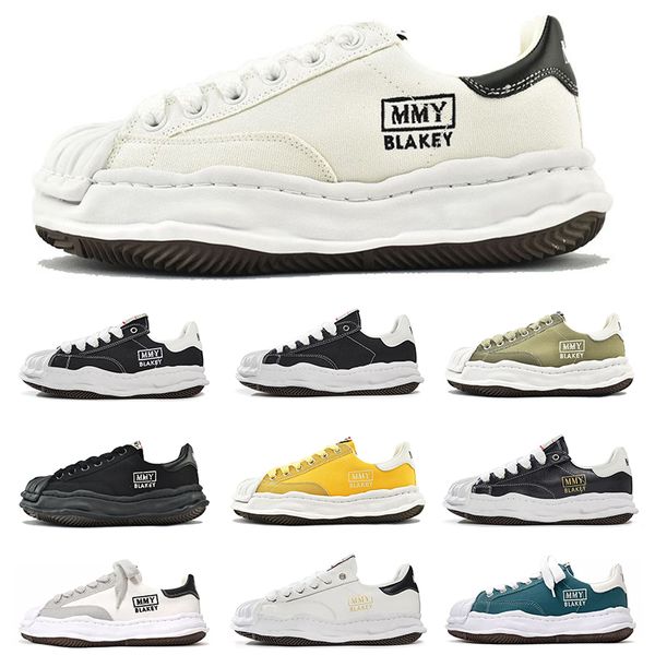 MMY Maison Mihara Yasuhiro Zapatos Mujer para hombres bajos Og Sole Zapatillas de deporte de diseño Negro Blanco Azul Amarillo Lona Zapatillas de deporte para hombre Zapatillas de deporte