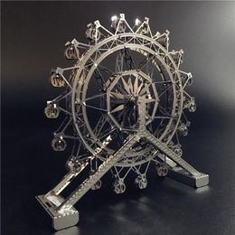 MMZ Model IronStar 3D Metal Puzzle Ferris Wheel Architecture Diy Assemble Model Kits Laser Cut Jigsaw Toys Gift for Children 240510