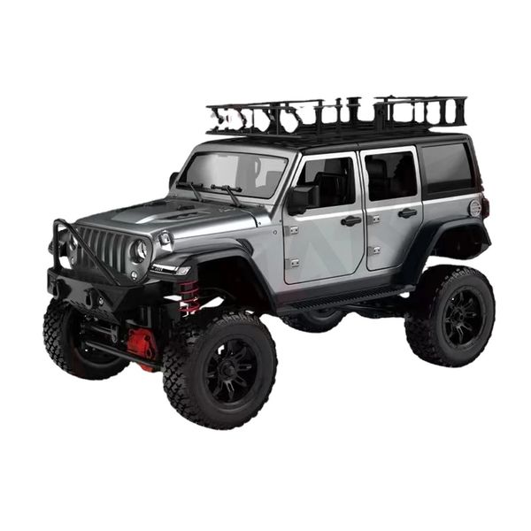 MN128 1/12 RC coche 4WD Jeep modelo 2,4G luz LED con control remoto 4X4 todoterreno 4WD escalada RC camión juguete eléctrico regalo para el coche para niño