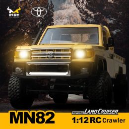 MN82 RC Crawler 1:12 Volledige pick-up truck 2.4G 4WD off-road auto bestuurbare koplampen externe bedieningsvoertuigmodel Kidspeelgoed
