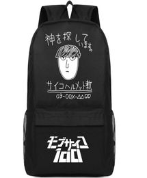 Mob Psycho 100 sac à dos Mobu Saiko Hyaku Day Pack Nice Anime School Sac Cartoon Packsack Print Rucksack Sport Schoolbag Outdoor DA3417431