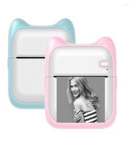 Mobile Mini Printer Portable Wireless Bluetooth Thermal Label Simple Operation Support Po Notes Memo Printing5795407