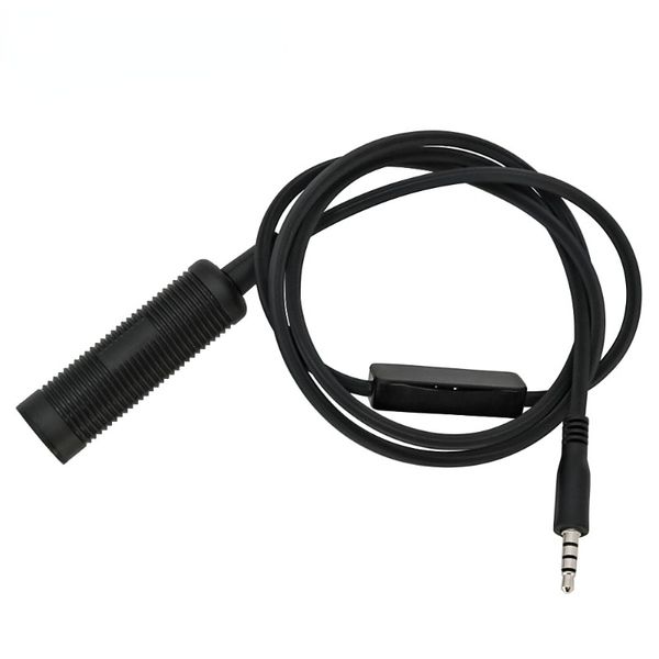 Téléphone mobile 3,5 mm Plug Mini PTT Adaptateur de casque tactique pour le casque COMTAC / SORDIN Adaptateur musical mp3 Apple Samsung HTC, etc.