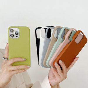 Accessoires voor mobiele telefoons Telefoonhoesje Luxe mode Lychee PU lederen hoes Volledig pakket voor i Telefoon 13 12 11 14 15 pro max Plus Beschermende telefoonhoesje