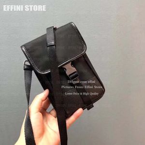 sac de téléphone portable designers de luxe sacs de messager pour hommes nylon vertical avec cuir mini sac à bandoulière décontracté pour hommes petit sac