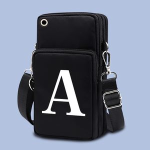 Sac de téléphone mobile mini sac de sport sac à imprimé blanc sac lg v60 / redmi note 10 dames sacs d'écoute