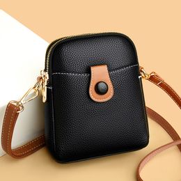 Mobiele telefoontas Groothandel 2023 Nieuwe high-end high-end dubbele compartiment Damestas Grote capaciteit Simple Single Shoulder Crossbody Smakbody Smakbag