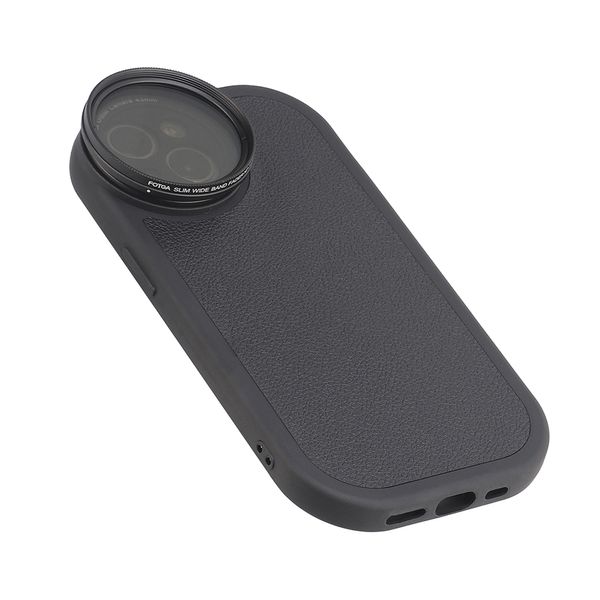 Filtro reemplazable de la caja del teléfono móvil para el iPhone 11 12 13 14 Case del teléfono Max Pro Max con filtro de filtro de interfaz de 43 mm anillo MC-CPL ND Filtro
