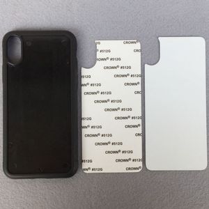 Caja del teléfono de sublimación 2D DIY en blanco para Apple iPhone 15 14 13 Pro Max Samsung Galaxy S24 Note 20 Impresión de transferencia de calor ultra PC TPU Inserto de aluminio Etiqueta de doble cara