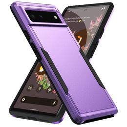 Étuis de téléphone portable pour Google Pixel 8 Pro 7 Pro 6 Pro 7A 6A Soft TPU Hard PC 2 en 1 Conception Protection complète Couverture arrière résistante aux chocs