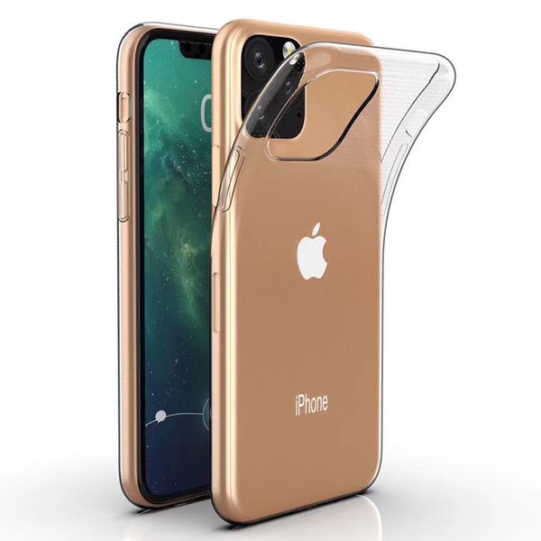 Étuis de téléphone portable pour iPhone 14 Pro Max 13 Mini 12 11 XS XR X 8 7 Plus SE 0.3mm Silicone Souple TPU Caoutchouc Transparent Anti-choc Gel Clair Cristal Ultra Mince Couverture Mince w5