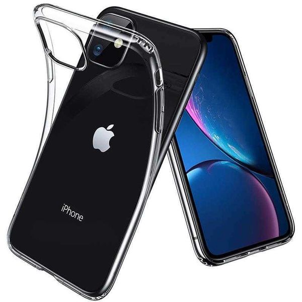 Étuis de téléphone portable pour iPhone 14 Pro Max 13 Mini 12 11 XS XR X 8 7 Plus SE 0.3mm Silicone souple TPU caoutchouc transparent protecteur clair Gel cristal Ultra mince couverture mince l3