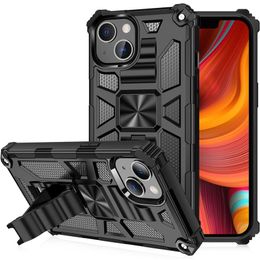 Cajas de teléfonos móviles Shell para iPhone 13 Pro Max 12 Mini 11 7 8 Plus X XS XR PC mixta TPU 2 en 1 Hybrid Armor Kickstand Contraportada a prueba de golpes