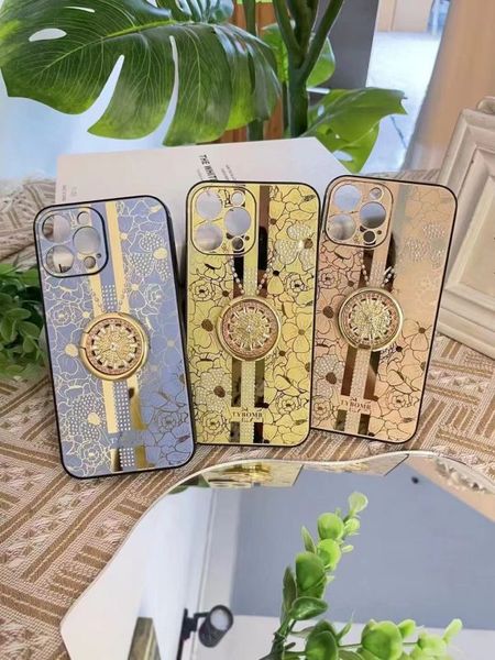 Estuches para teléfonos móviles Sun flower diamond cover, Cute woman, para iphone13 13promax 12promax 12 11, material de silicona suave, el más nuevo estilo de moda, con soporte de metal