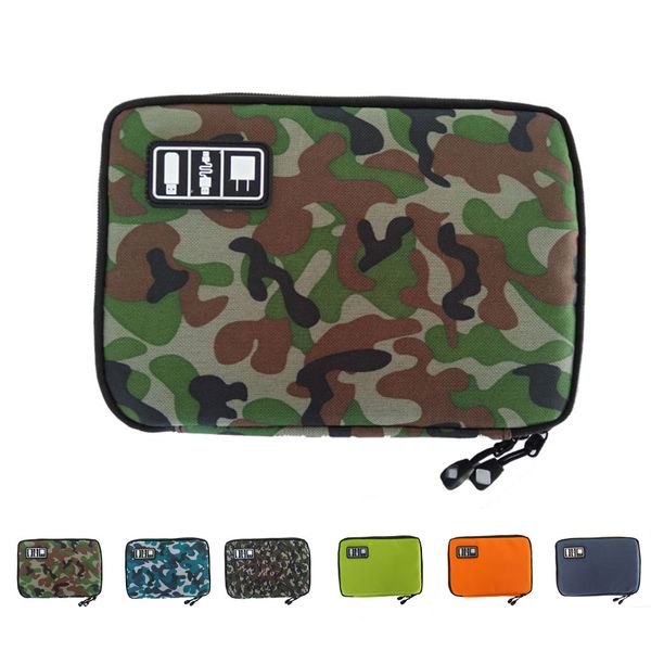 Téléphone mobile Data Câble Casiteur Chargeur Boîtier de carring Voyage Sac de rangement étanche Banque d'alimentation Pouche de pochette d'écoute à la fermeture éclair