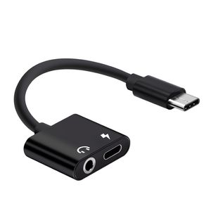 Adaptateur audio pour casque de téléphone portable pour Huawei Xiaomi ViVOTypeC 2-en-1 écoutant l'adaptateur de charge de musique