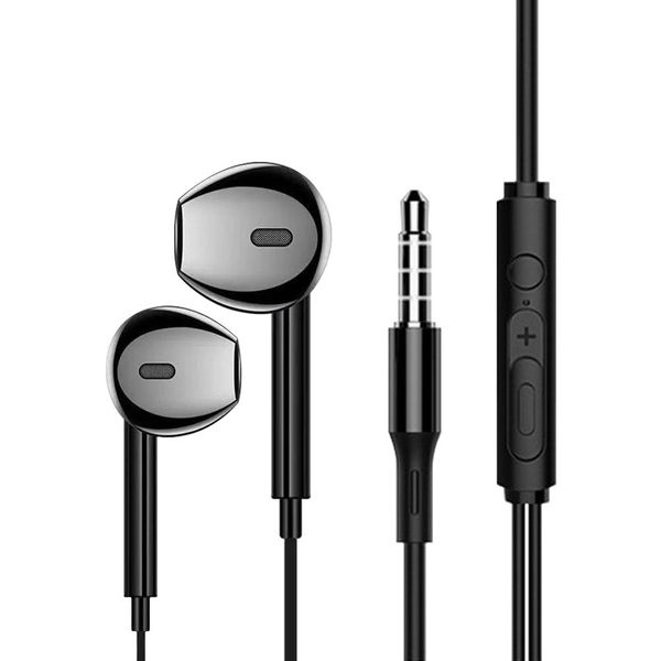 Écouteurs intra-auricades pour téléphones mobiles pour Android, Apple, Huawei, Gloire, Casque avec microphone, basse lourde