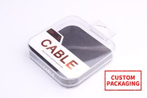 Boîte d'emballage en plastique claire au détail de boîte d'emballage en plastique de câble micro d'USB de téléphone portable pour la ligne de données