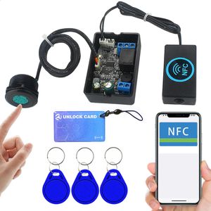 Mobiele telefoon NFC vingerafdruk relais controlemodule DC10V120V IC-kaart inductie toegang controller Schakelaar locomotief auto unlock 240123