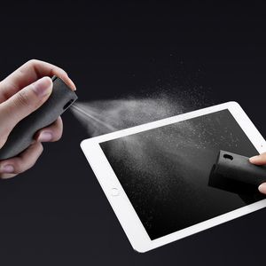 Limpiador de pantalla de teléfono móvil, kit de limpieza de tableta con toallita en aerosol, limpiador de pantalla LCD táctil portátil