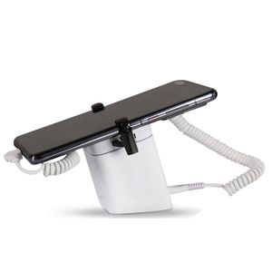 Présentoir blanc d'alarme Anti-cambriolage pour téléphone portable, dispositif antivol sécurisé pour téléphone portable Apple Android, support de système avec pince
