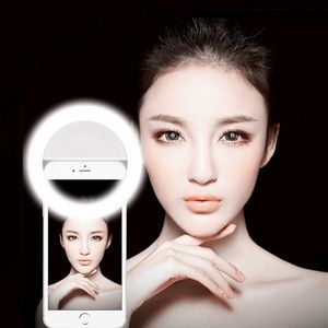 Clip de lampe de lumière de remplissage de beauté de lentille de Flash d'anneau de Selfie de téléphone portable pour l'appareil photo de Photo pour le Smartphone de téléphone portable Rechargeable