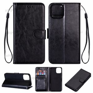 Funda de cuero para teléfono móvil, ranura para tarjeta de crédito para iphone 12 11 11pro xs max xr x 7 8 6 Samsung s20 s10 note20 plus, funda protectora