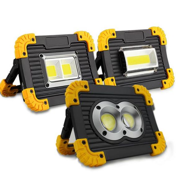 Lámpara de energía móvil, foco Led portátil, luz de trabajo Led, batería recargable 18650, luz exterior para caza, Camping, linterna Led 6108849