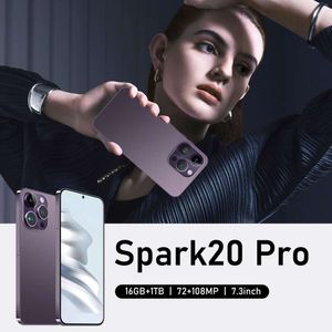 Mobile Spark20 Pro vraiment perforé 2 + 16 Go de pouce grand écran Android Smartphone