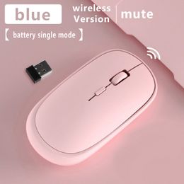 Mobile Wireless Mouse Sient Portable Business Home Office W1 Batterie Mute Mouse Souris pour ordinateur portable Tablette iPad PC ordinateur