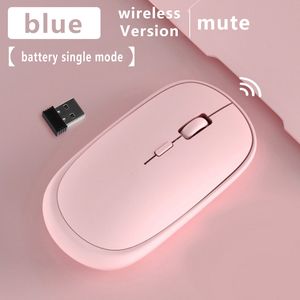 Mobile Wireless Mouse Silent Portable Business Home Office W1 Batterij Mute Mouse Mice voor laptop Tablet iPad PC -computer