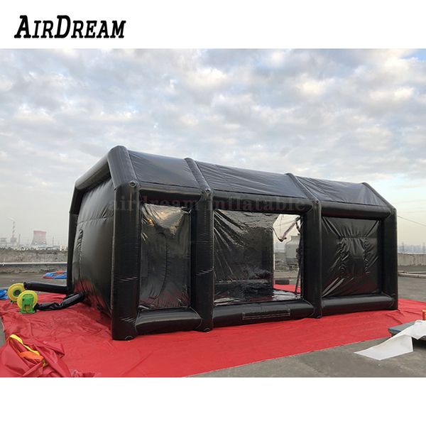 Tente et garage gonflables de peinture de cabine de jet de voiture scellés par air d'atelier mobile à vendre