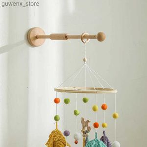 Mobiles# 1 Baby houten muurlevertafel Bell Stand Mobile Hanger speelgoedstandaard Crib Stand Crib Stand Y240412