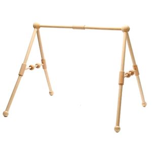 Mobiles 1set Baby Houten Rammelaar Speelgoed Play Gym Mobiele Hangende Zintuiglijke Opvouwbare Frame Activiteit Kamer Decoraties Speelgoed 231017