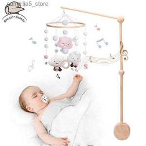 Mobiles# 1Set Cartoon Houten Bedbellen voor Kinderen Montage Rammelaars Beugel Pasgeboren Baby Speelgoed Babybedje Mobiele Bedbel Babyaccessoires Q231017