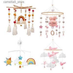 Mobiles # Babybedje Mobiele Rammelaars Bedbel Hangend Babybedje Spiraal Wandelwagen voor 0-12 maanden Pasgeboren Educatief Muziekspeelgoed Dropshipping Q231017