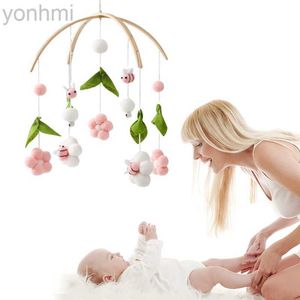 Mobiles # bébé berceau jouet hochet 0-12 mois en bois bébé mobile nouveau-né de musique lit cloche suspendue